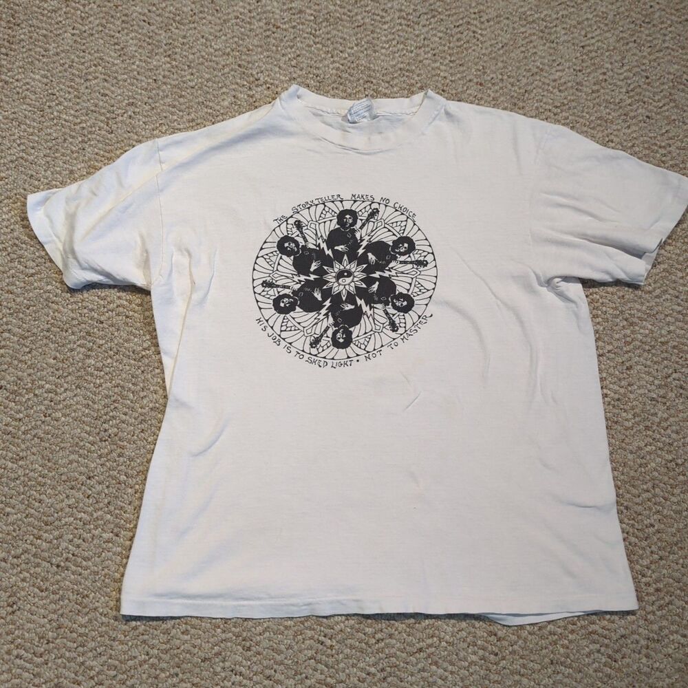Vintage Jerry Garcia Grateful Dead T Shirt XL Storyteller Makes No Choice
